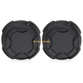 2X Front Matte Black Rim Caps for Polaris Ranger Crew SP 570 (2022–2025)