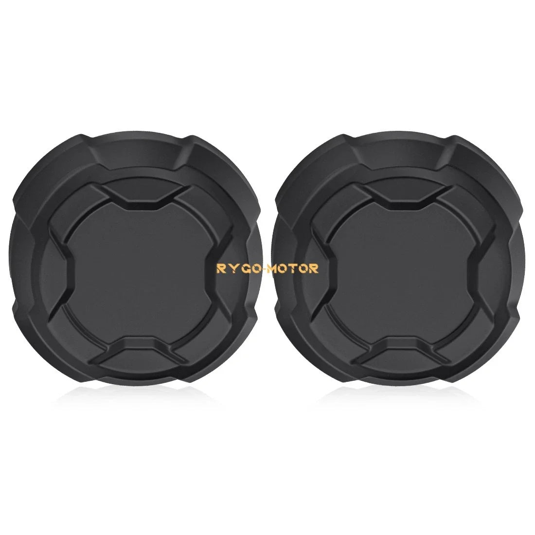 2X Front Matte Black Rim Caps for Polaris Ranger Crew SP 570 (2022–2025)