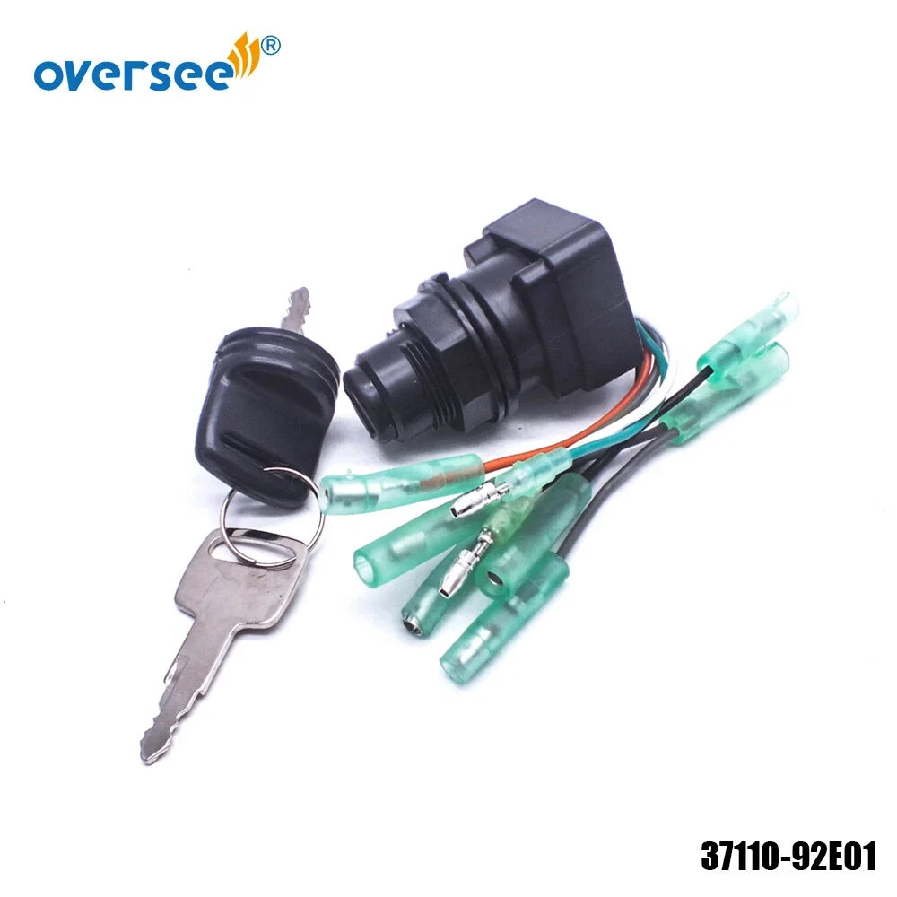 Key Switch for Suzuki Outboard 30HP-300HP (37110-92E01, 37110-99E00, 37110-99E01)