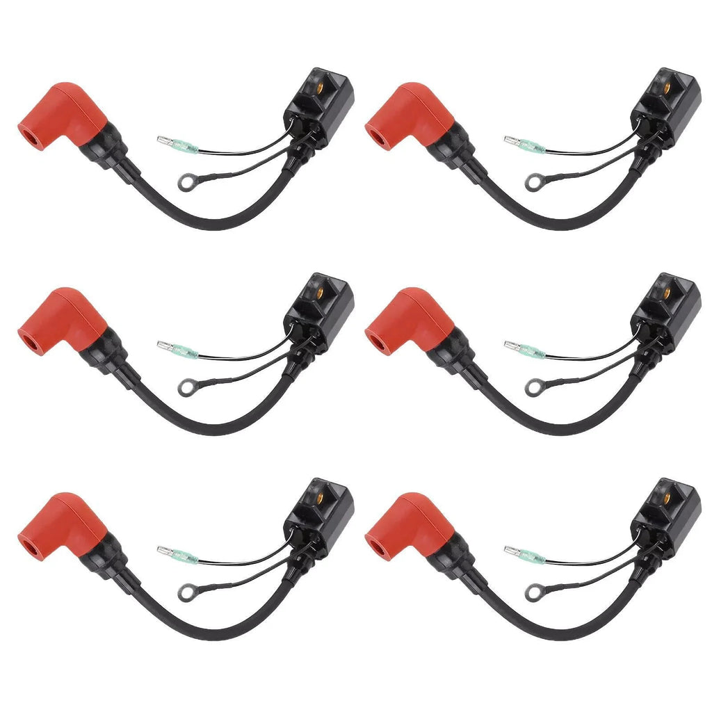 6X Ignition Coil Assembly for Yamaha Marine (6R3-85570-00-00)