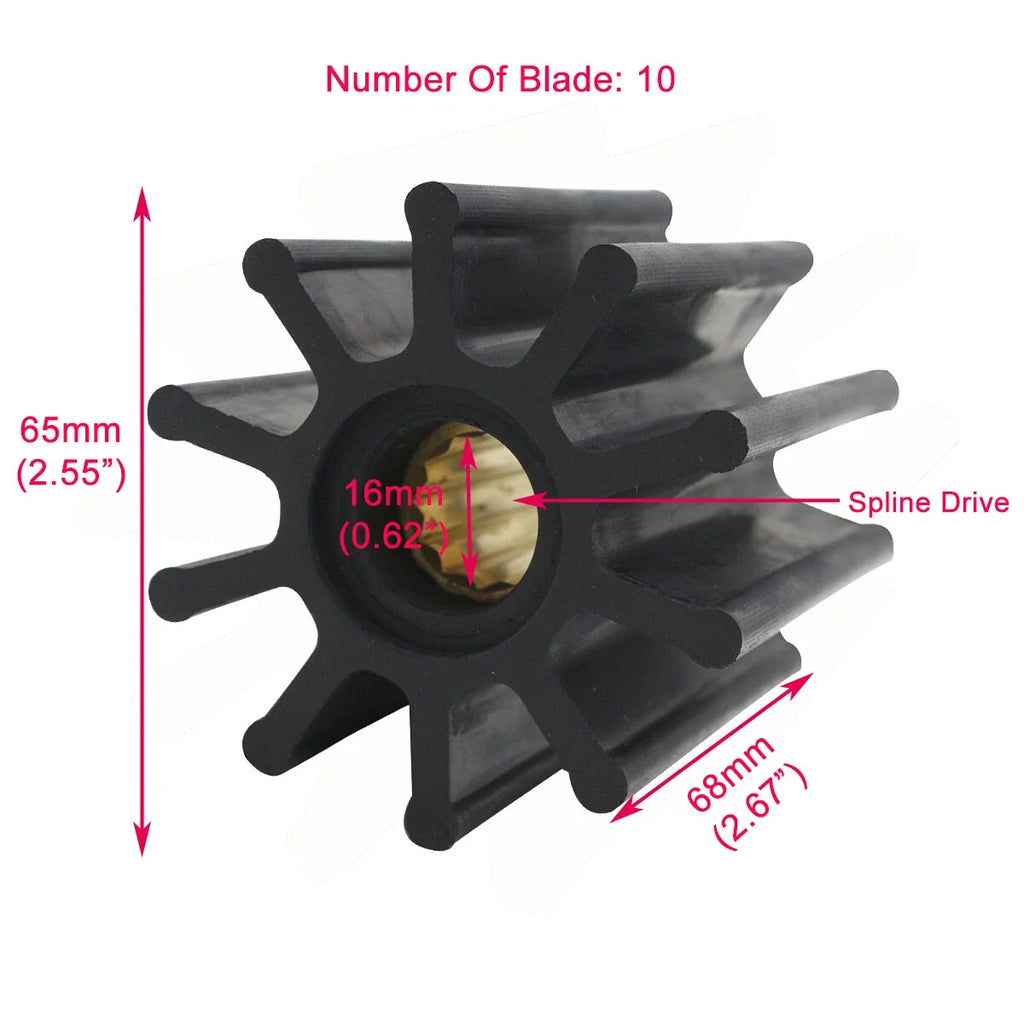 Water Pump Impeller for Yanmar Marine 6LY-UTE/STE (119593-42200, 47-809866T)