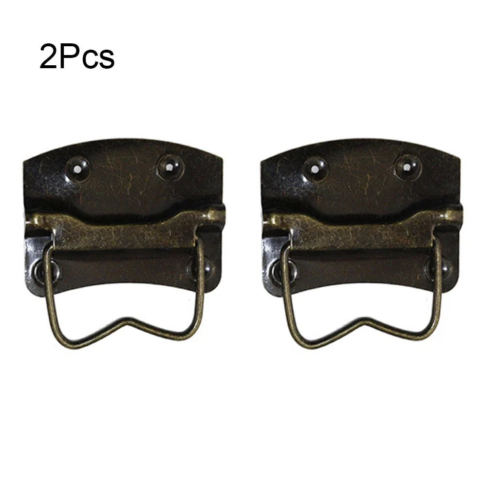 2Pcs Vintage Rectangle Door Pull Handle for Cabinet Drawer Hardware