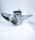 Evinrude Johnson 3 X 15 1/2 X 25, Stainless Steel RX3 Propeller,177383 - LH