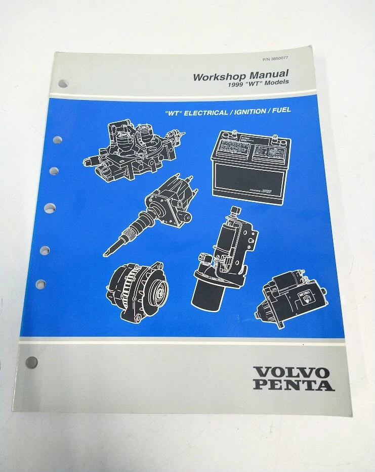 Volvo Penta 3850077, 1999 "WT" Models Workshop Manual