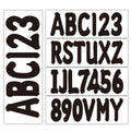Set of 4 Boat Hull Identification Registration Kits A-Z & 0-9 for Marine Vehicle