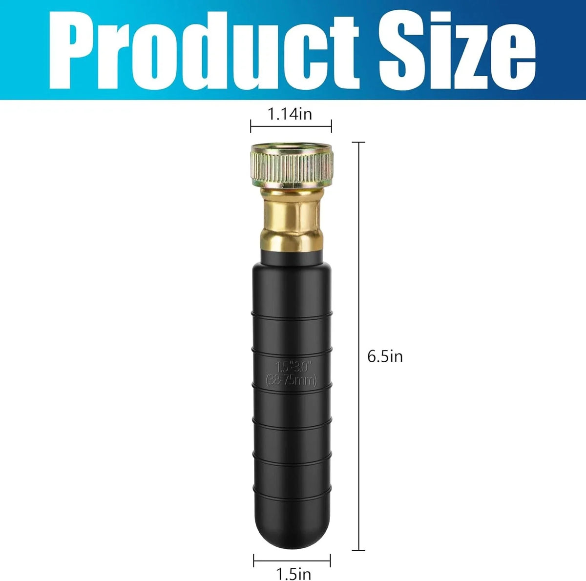 Drain Cleaning Bladder for 1.5 to 3 Inch Drain Pipes