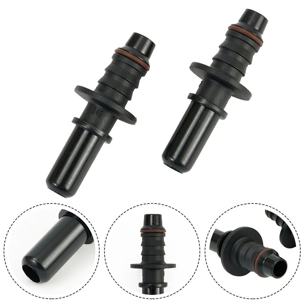 Connector Fuel Line Motorcycle 2pcs Black Fuel Line Connector Fuel Pipes