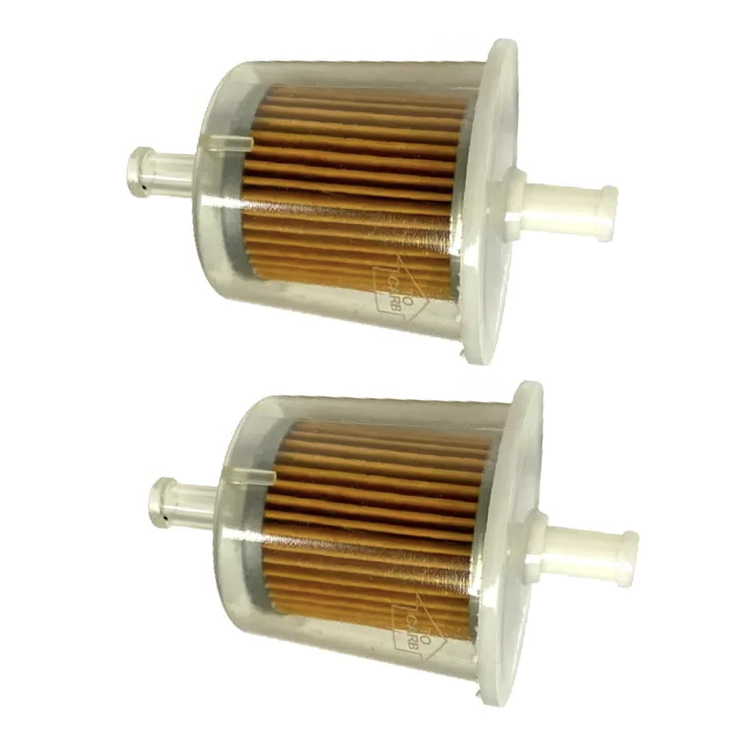 2X In-Line Fuel Filter 5007335 5005266 Johnson Evinrude 12-15 Micron 40 - 90HP