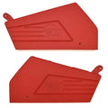 Malibu Boat Tower Base Plates 5550064SC.1 - Red Aluminum (set of 2)