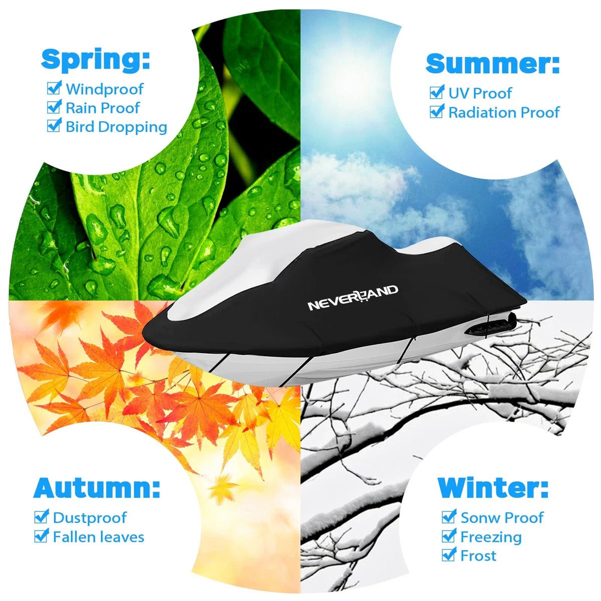 PWC Cover for Seadoo Yamaha Kawasaki (135")