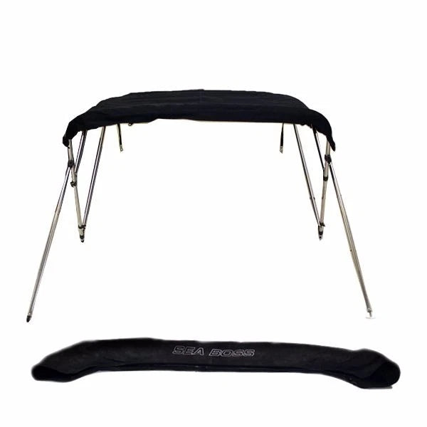 Sea Boss Boat Bimini Top 1850565 - 235 - 255 Black 67-71 Inch