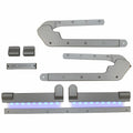 Supra Boat Flip Up Rear Seat Kit 116154 - LED Lit Aluminum (kit)