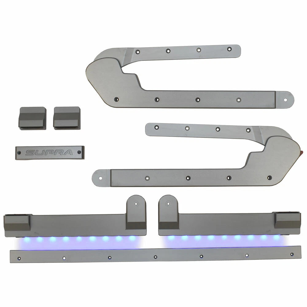 Supra Boat Flip Up Rear Seat Kit 116154 - LED Lit Aluminum (kit)