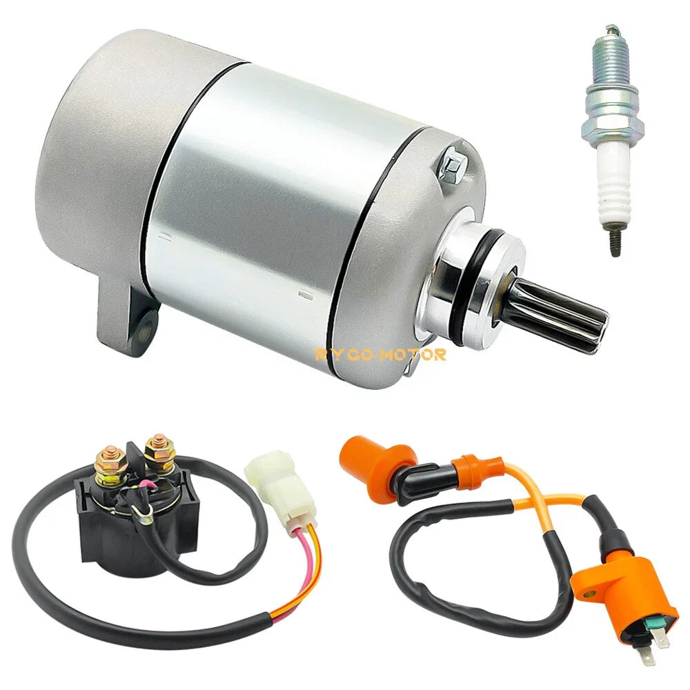 Starter & Relay Solenoid for Honda Recon 250 TRX250TE TRX250TM (2005–2022)