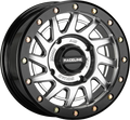 Raceline Squad Beadlock Wheel 15x7 4/137 5+2 Hyper Silver for UTVs