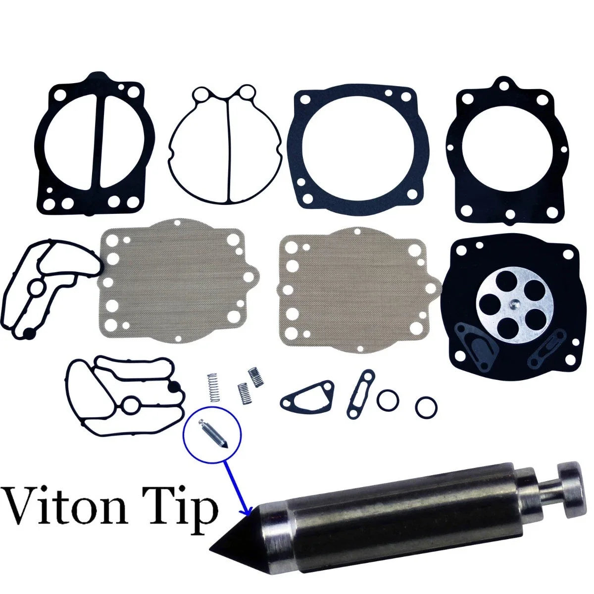 Carburetor Rebuild Kit for Kawasaki 650 750 900 1100 (MANY)