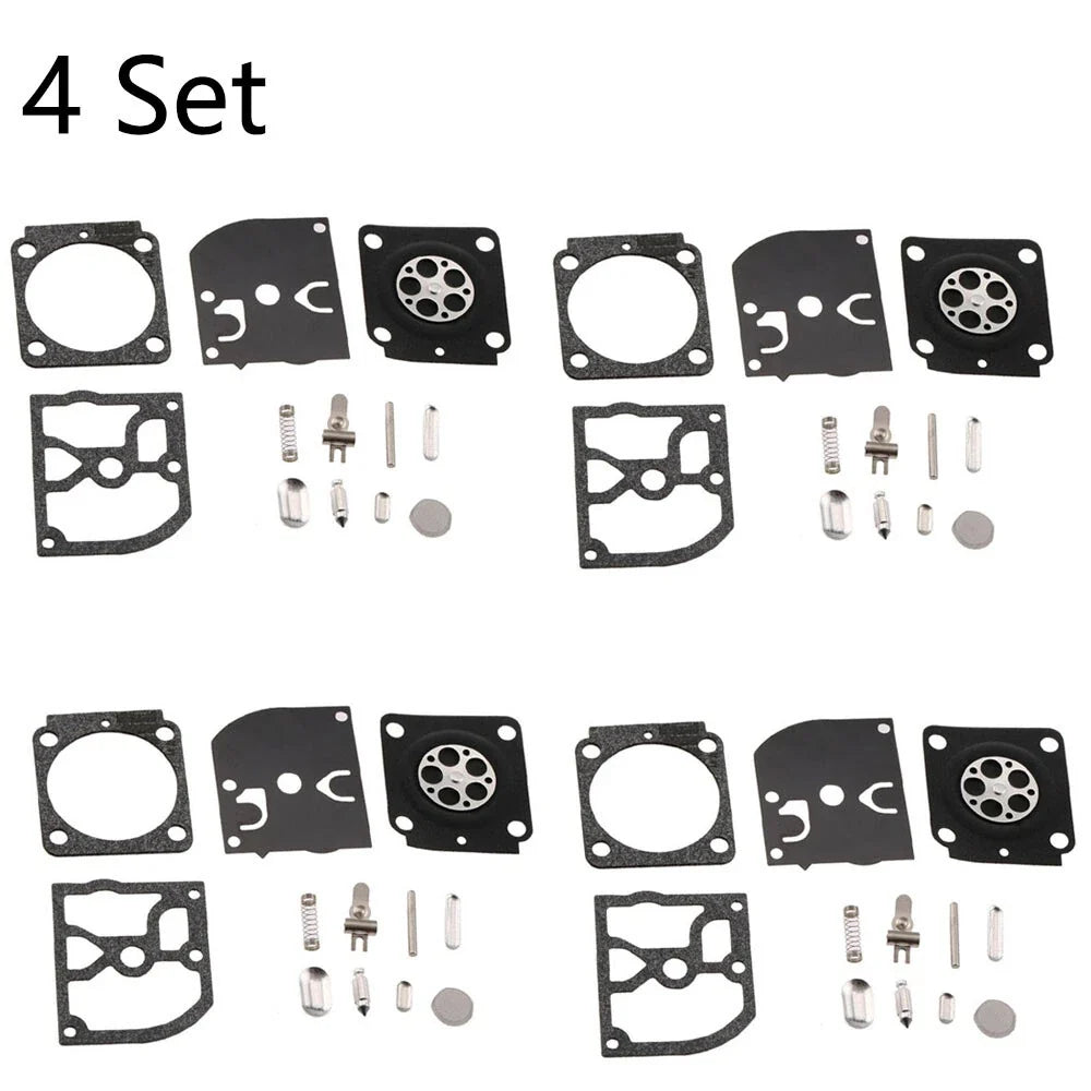 Set of 4 Carburetor Repair Kits for ZAMA RB-100 STIHL HS45 FS55 FS38 BG45