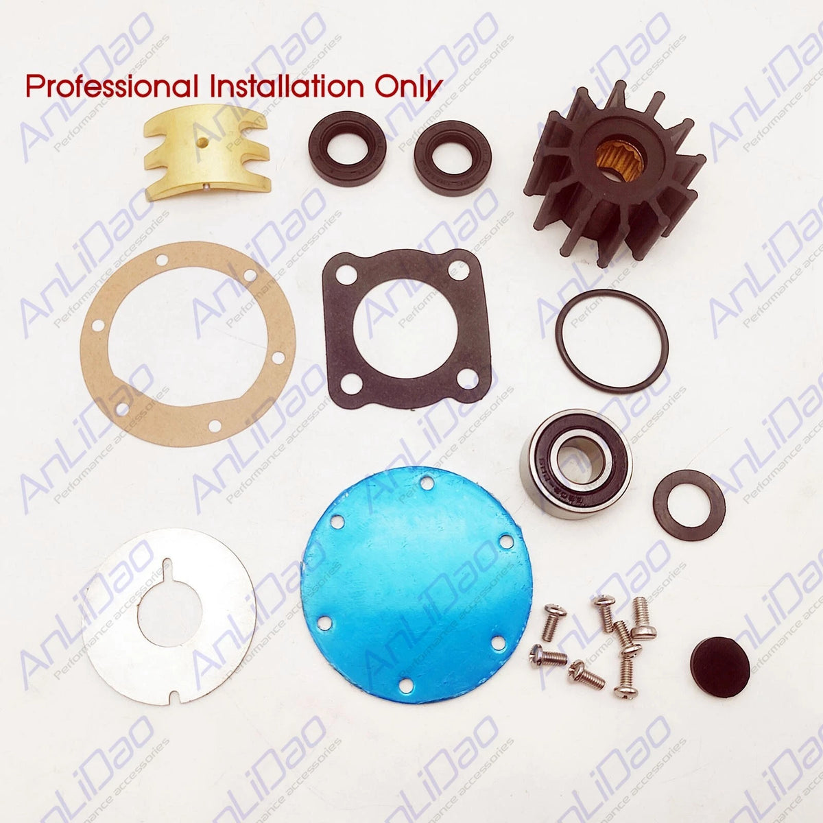 Jabsco Perkins Marine Diesel Sea Water Pump Rebuild Kit 35615 3270-0001