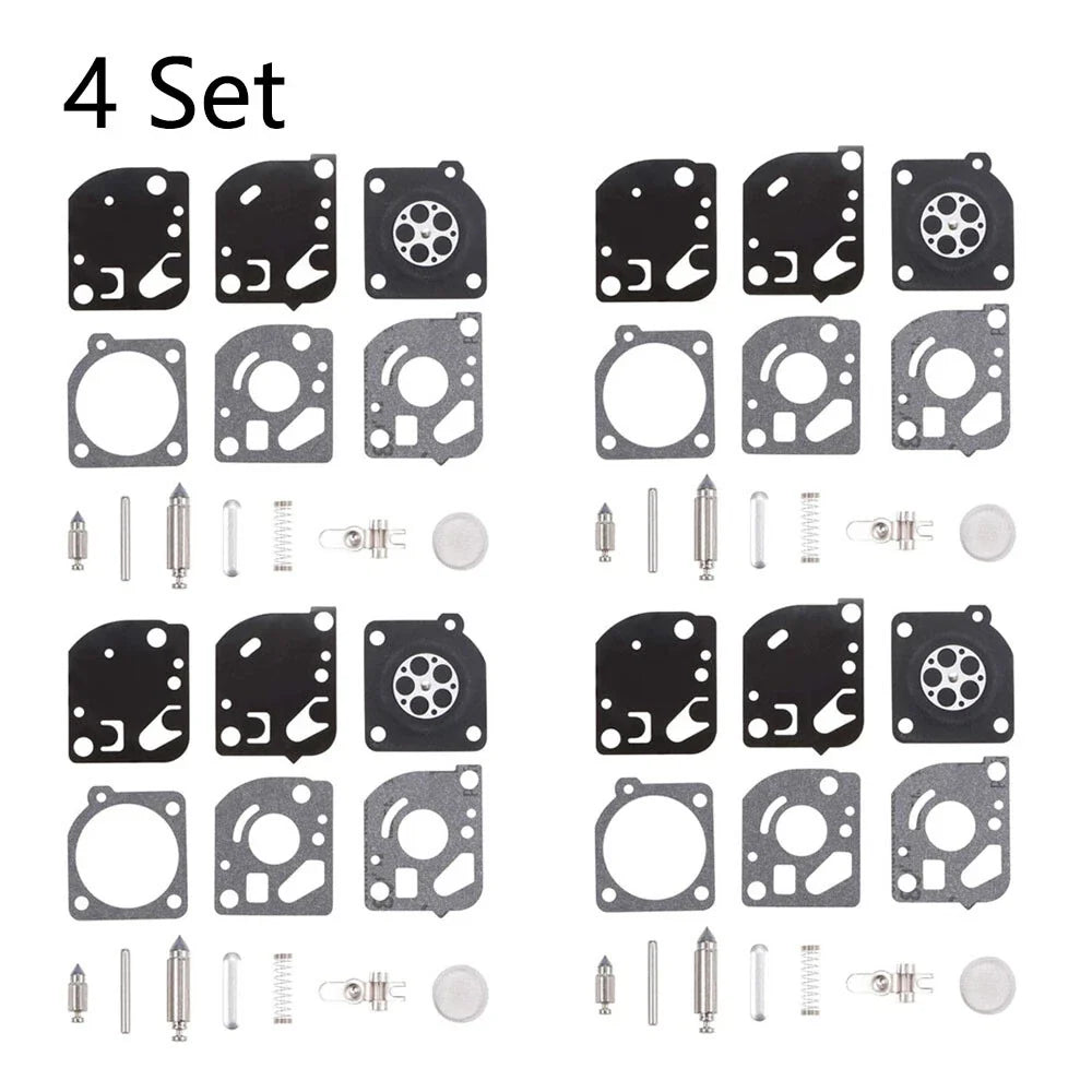 Set of 4 Carburetor Repair Rebuild Kits for Zama RB-52 C1Q-P22 C1Q-P24 C1Q-P18