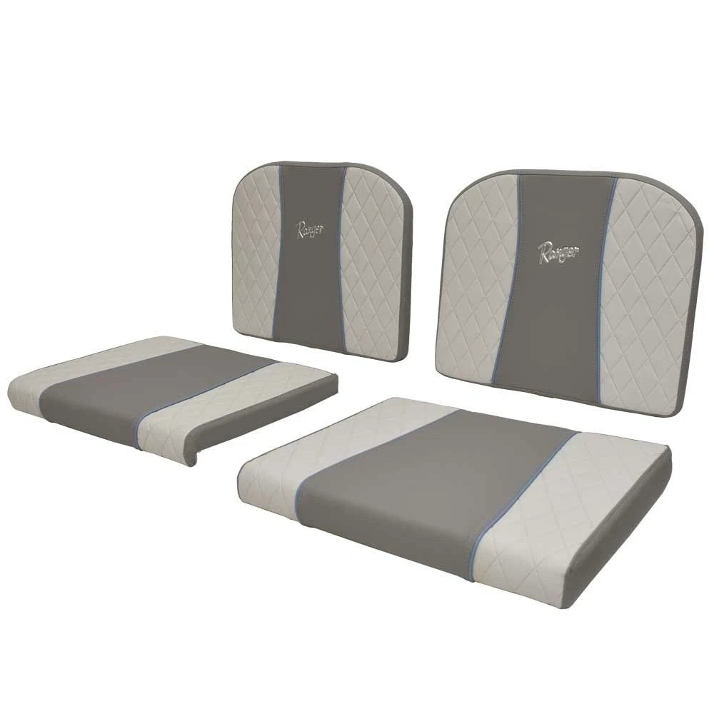 Ranger Boat Aft Seat Cushions - 2360 - 2510 Bay Gray Blue (PORT/STBD)