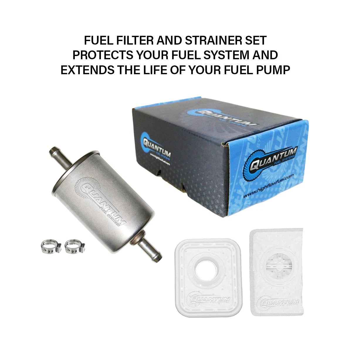 QFS Fuel Pump Strainer + Fuel Filter Kit for 2000-2003 Sea-Doo GTX DI 275500503