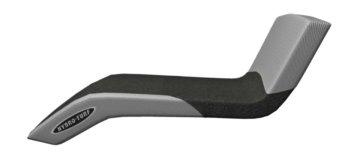 Seat Cover for Kawasaki X2 650 (1996–2004) Black Vinyl/Silver Carbon Fiber