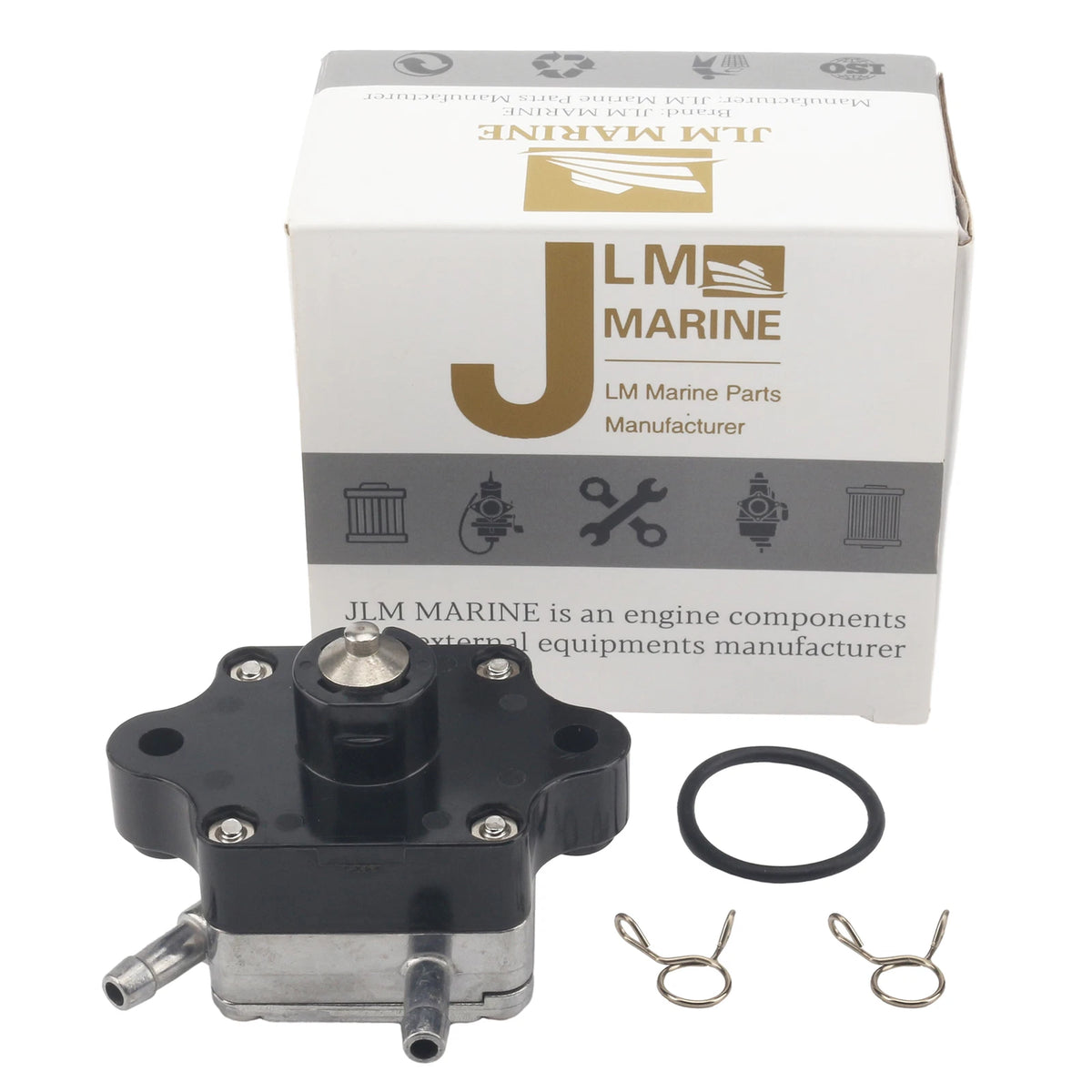 66M-24410 Outboard Fuel Pump & O-ring Kit for Yamaha Marine Outboard Boat Motor
