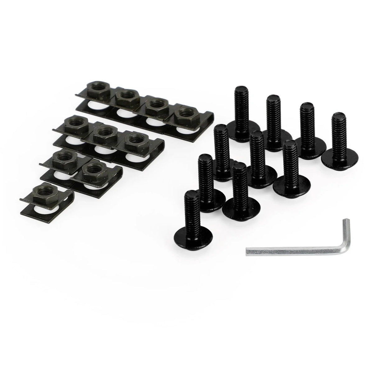 10X Aluminum Fairing Screen M6x20mm Screw Bolts Clips for Motorcycle