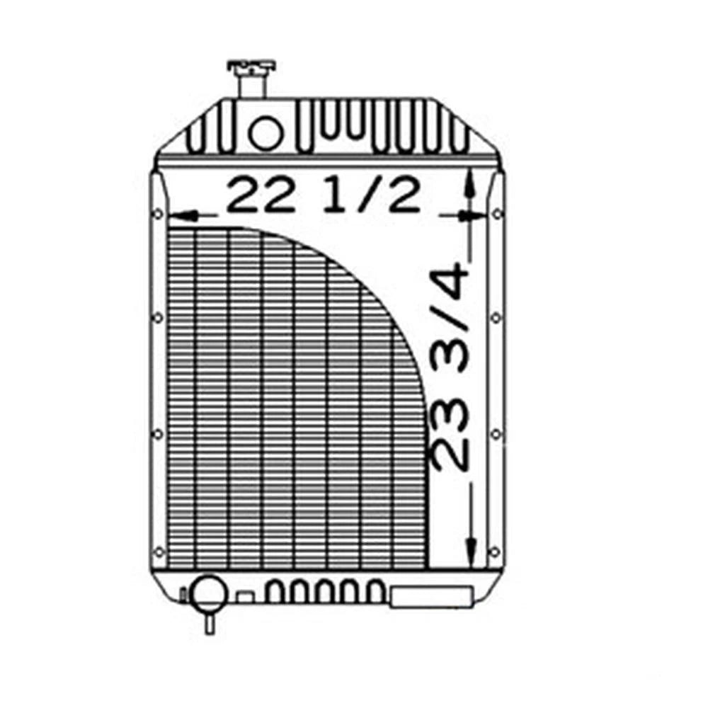 Case Radiator Part WN-A66330 for Tractors 970 1070 1170 1175 1270 1370