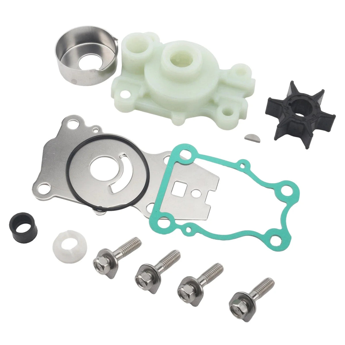 Water Pump Impeller Kit for Yamaha 25/30/40HP (T25 F30 F40) 18-3440 66T-W0078-00-0