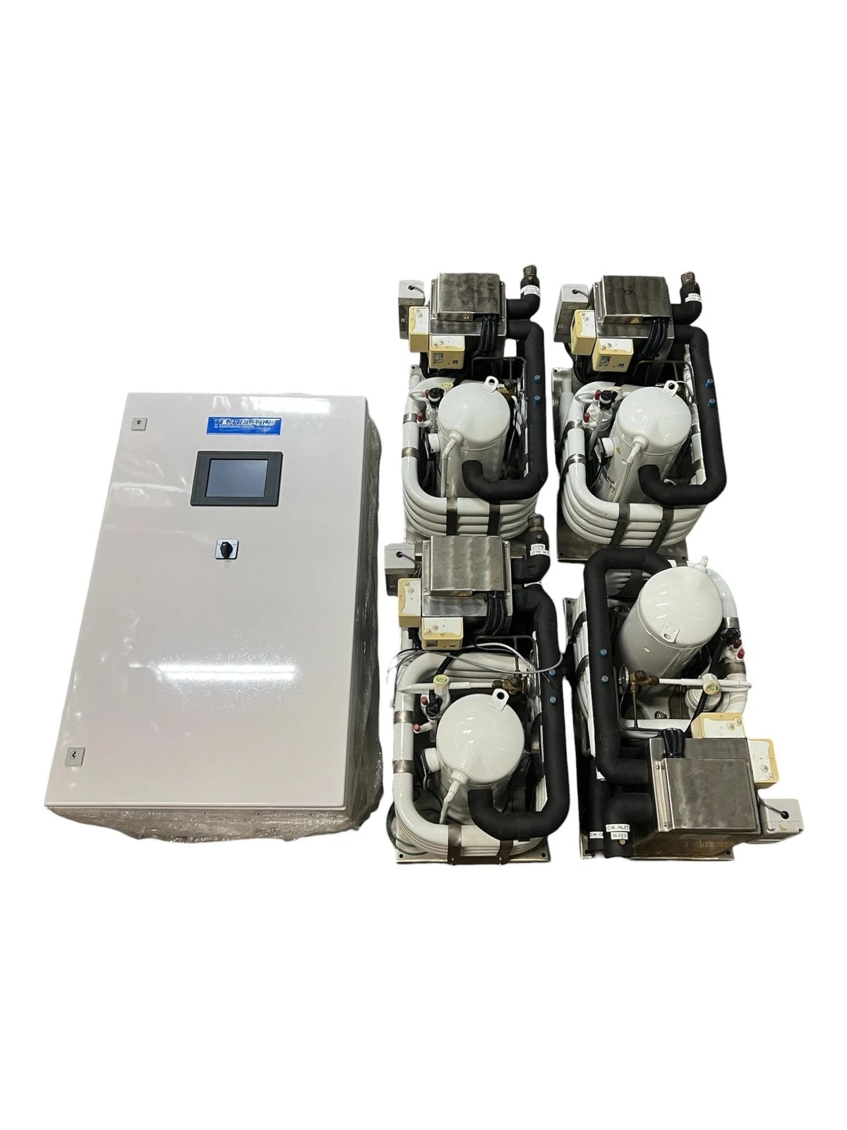 Technicold 20 Ton Marine A/C System 4 CW60C 208V 60Hz AC Units & Control Panel