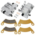 Front Brake Calipers & Pads for Polaris Ranger 500 700 570 (2005–2023)