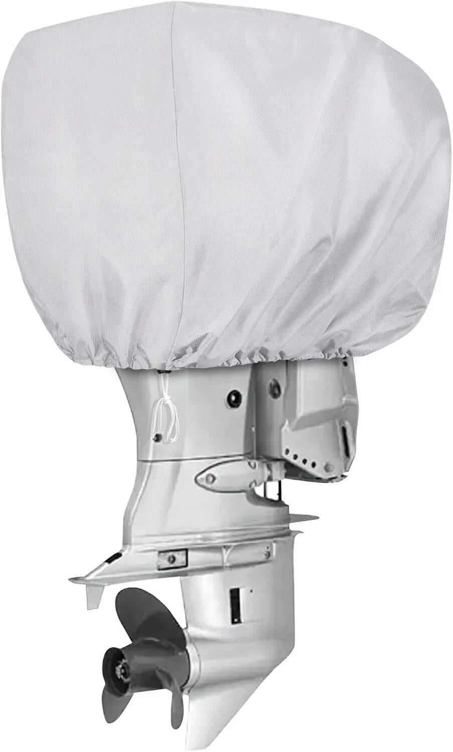 Outboard Motor Engine Cover for Universal (30-60 HP) - Silver Trailerable