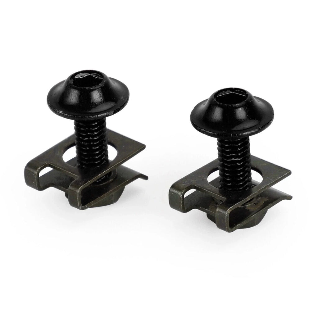 10X Aluminum Fairing Screen M6x20mm Screw Bolts Clips for Motorcycle