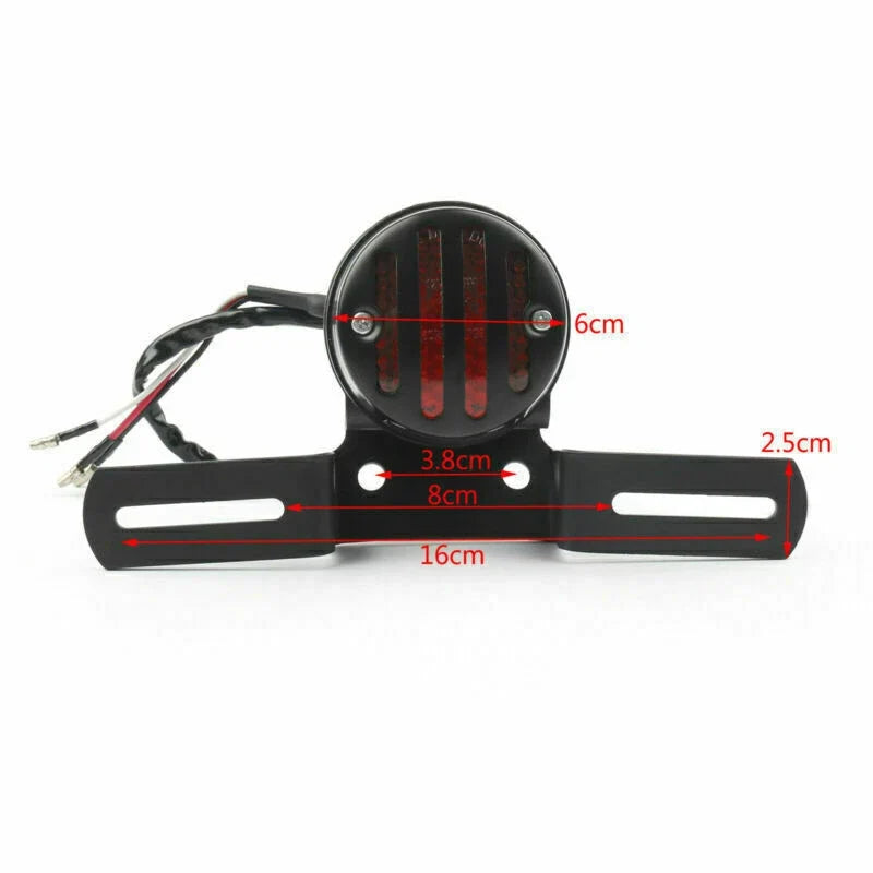 Tail Brake License Plate Holder for Bobber Cafe Racer (T9)