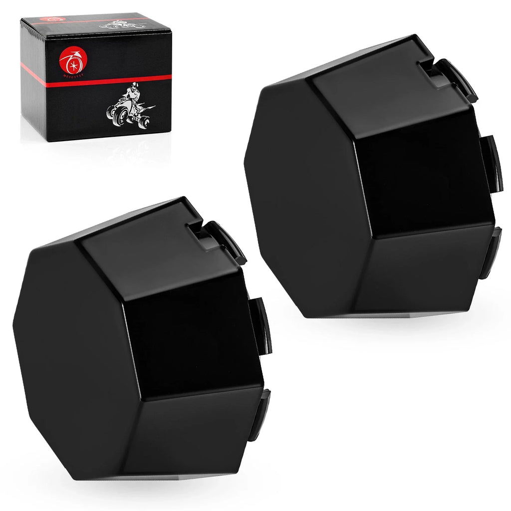 2 Pack Hub Cap Cover for Polaris Sportsman 570 SP Touring (2017–2019) Matte Black