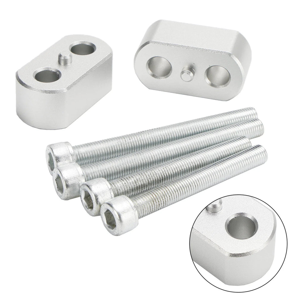 Silver Risers for Tiger 1200 & Explorer XR XRx XRx Low XRt XCx XCa (2010–2020)