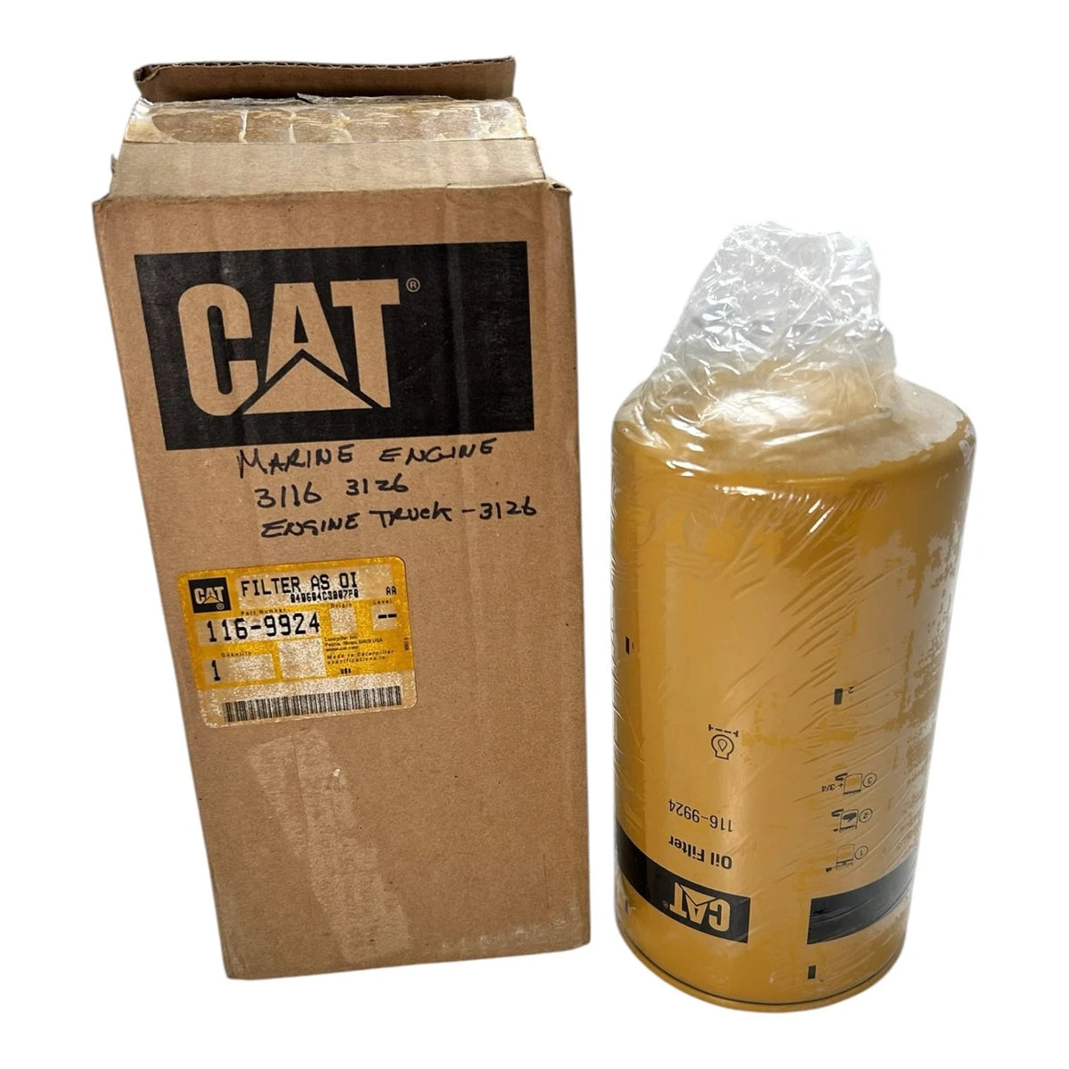 Caterpillar - CAT 116-9924, Marine Engine Oil Filter Assembly, OEM - USA MADE