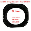 Seal Transom Boot 22 Hole Rubber Boot Bellow Seal 1978-1986 OMC Stringer 909527