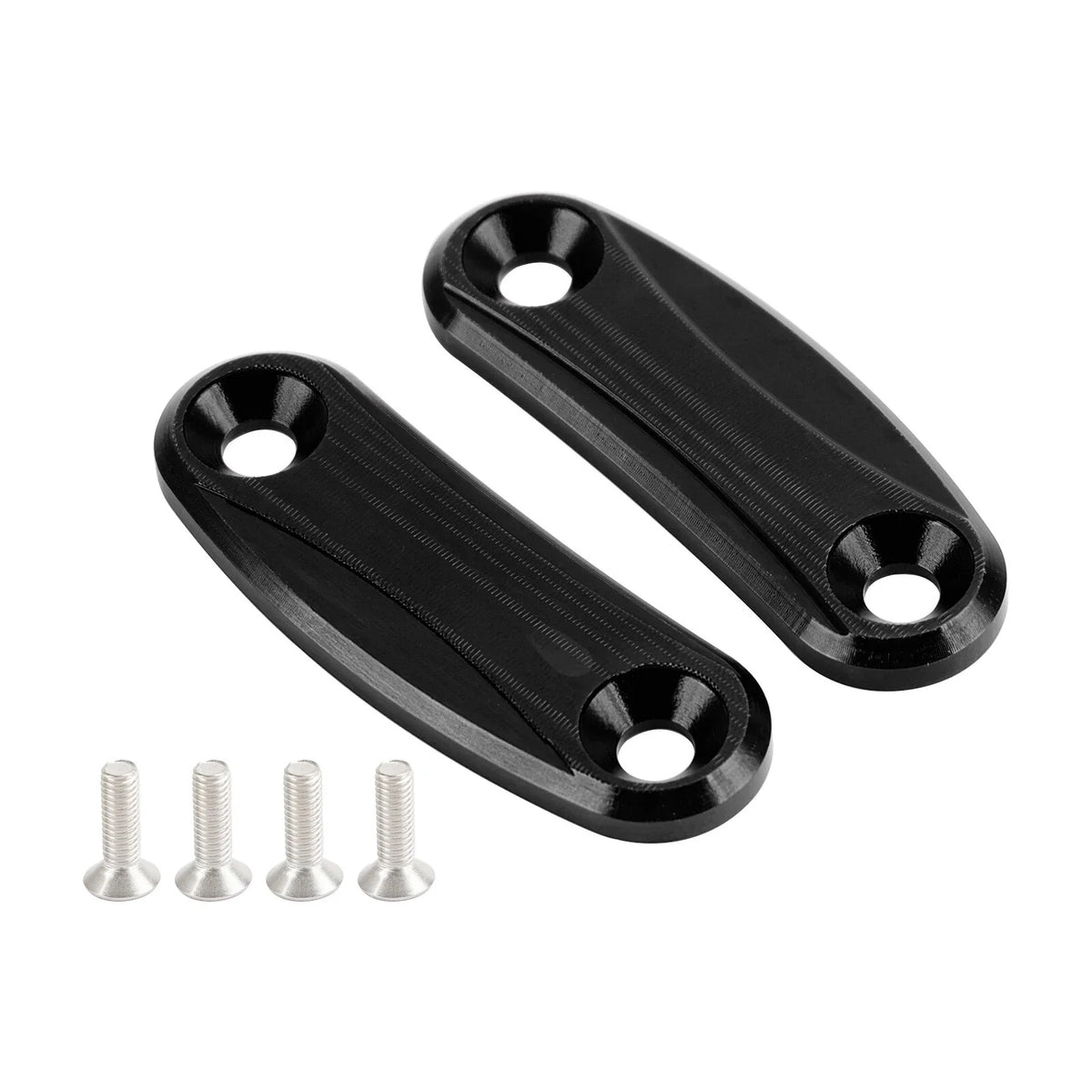 Aluminum Rear View Mirror Hole Caps for Kawasaki ZX10R (2011–2015)