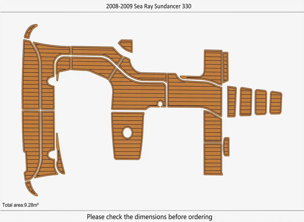EVA Foam Pads Flooring Mat for Sea Ray Sundancer 330 (2008)