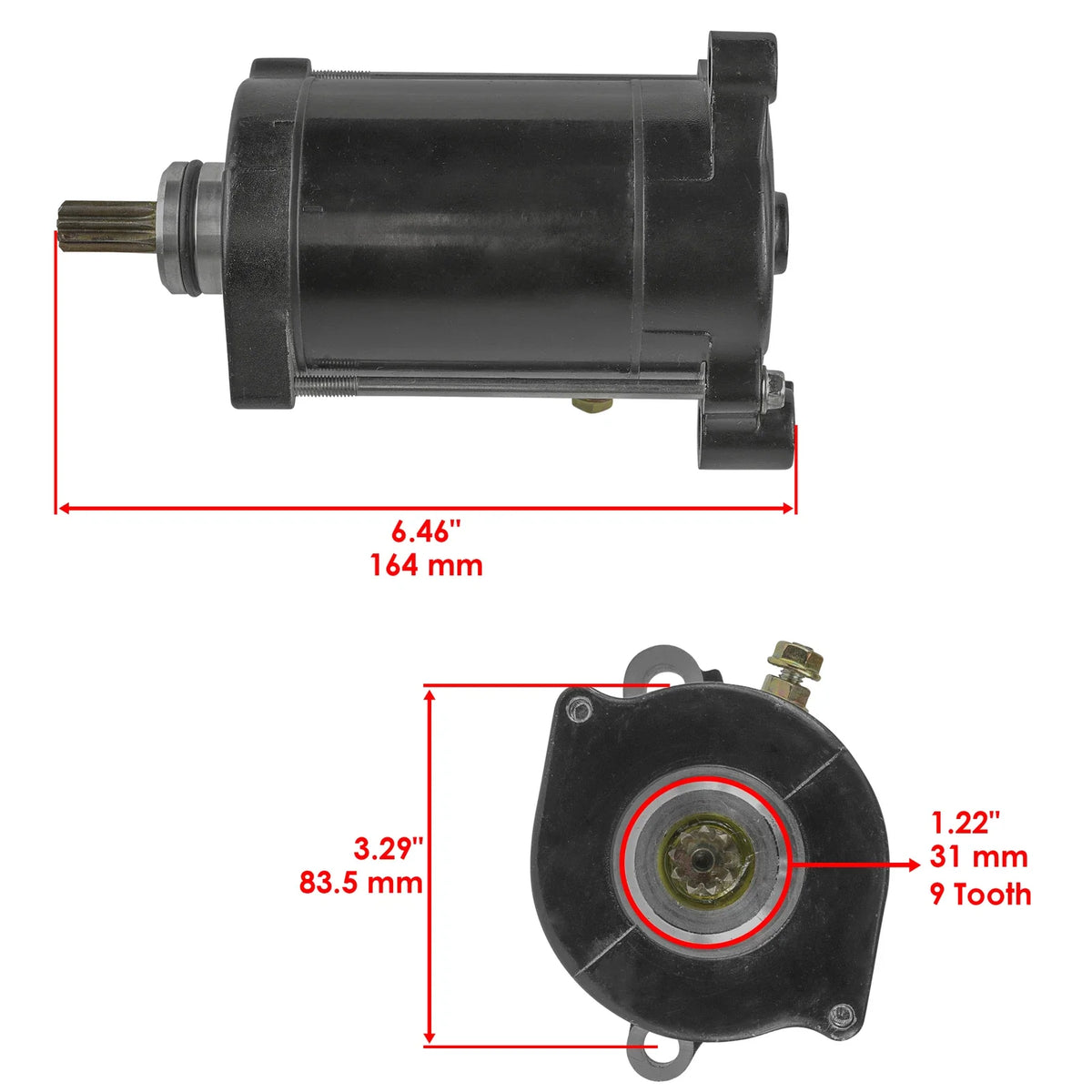 Starter & Solenoid Relay for Yamaha WR650 Wave Runner (1990–1993)