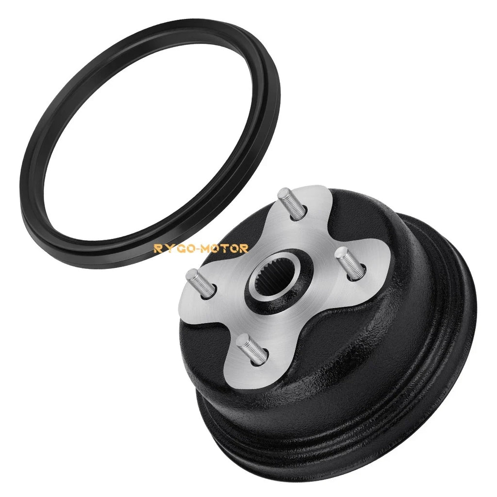 Rear Brake Drum w/Seal for Yamaha Kodiak 400 YFM400FW Grizzly 600 YFM600 (1993–1999)