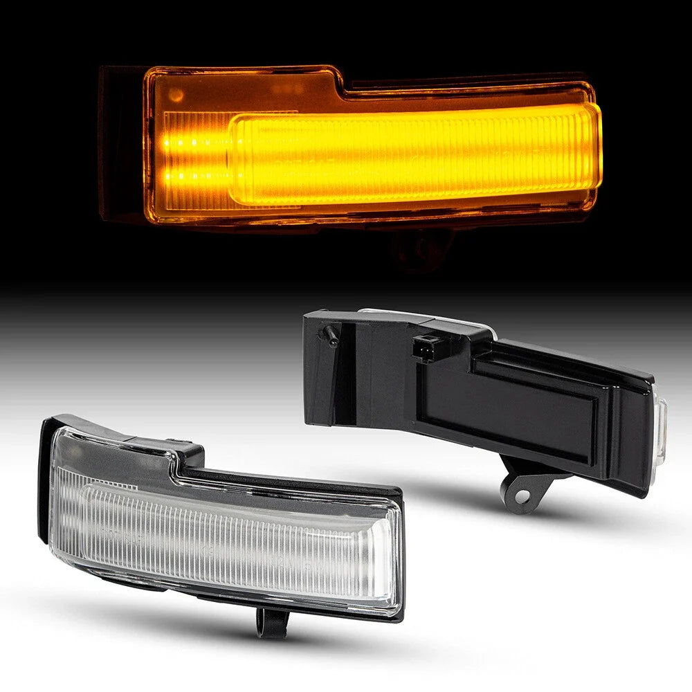 Clear LED Side Mirror Blinker Light Turn Signal Lamps for Ford F-150 (2015–2018)
