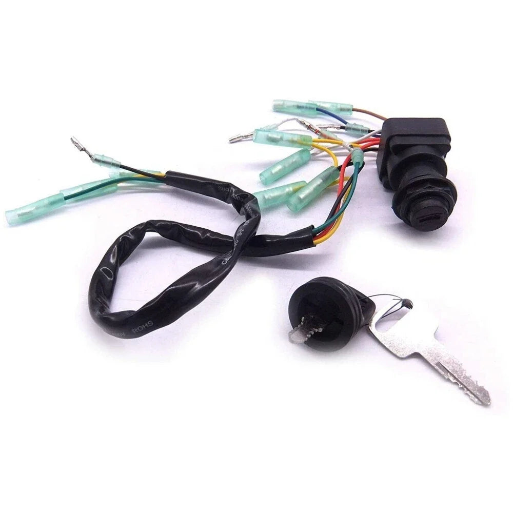 Ignition Switch Key Assembly for Yamaha Outboard Motor Control Box (703-82510-40)