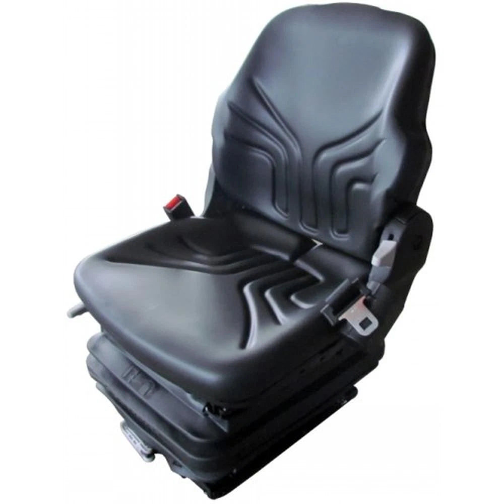 S8301452 Grammer Mid Back Seat, Black Vinyl with Mechanical Suspension Fits Case IH