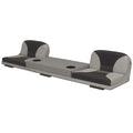 G3 Boat Flip Deck Seat - Transom Bench 63 Inch Gray Black