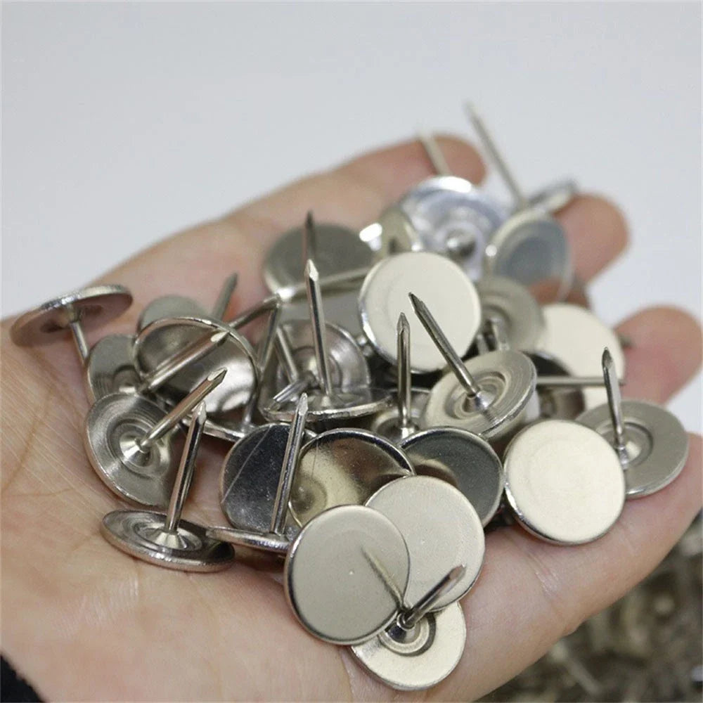 100pcs Flat Head Upholstery Nails Tacks for Various Applications