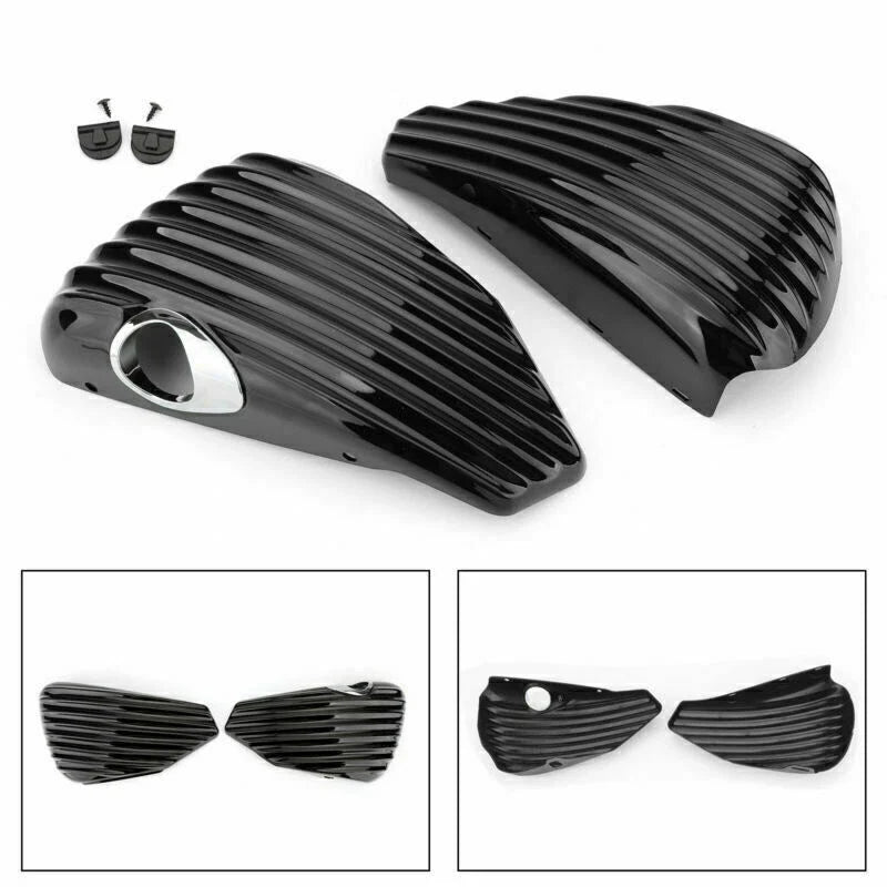 Set of 2 Battery Side Covers for Harley Sportster XL883 XL1200 (2004–2013) T9