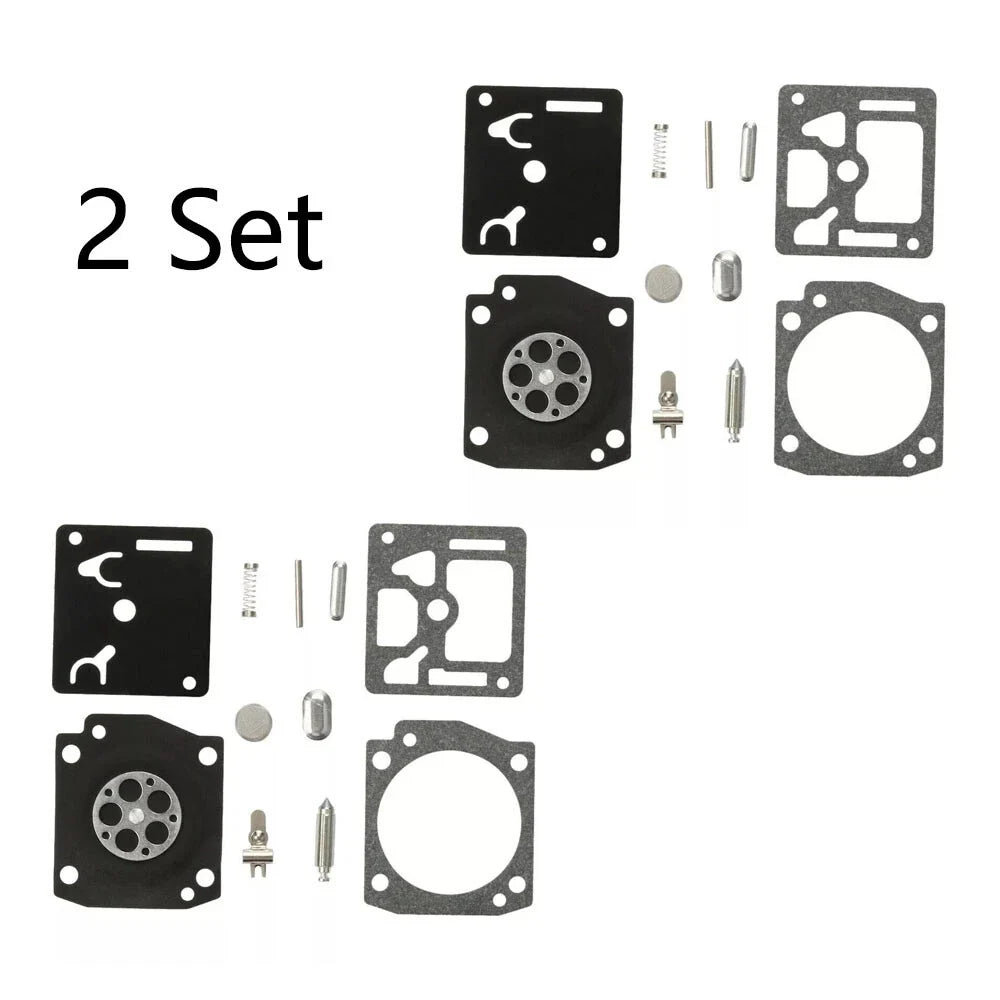 Set of 2 Carburetor Repair Kits for Husqvarna 340 345 346 353 (Zama RB-122, C3EL18)